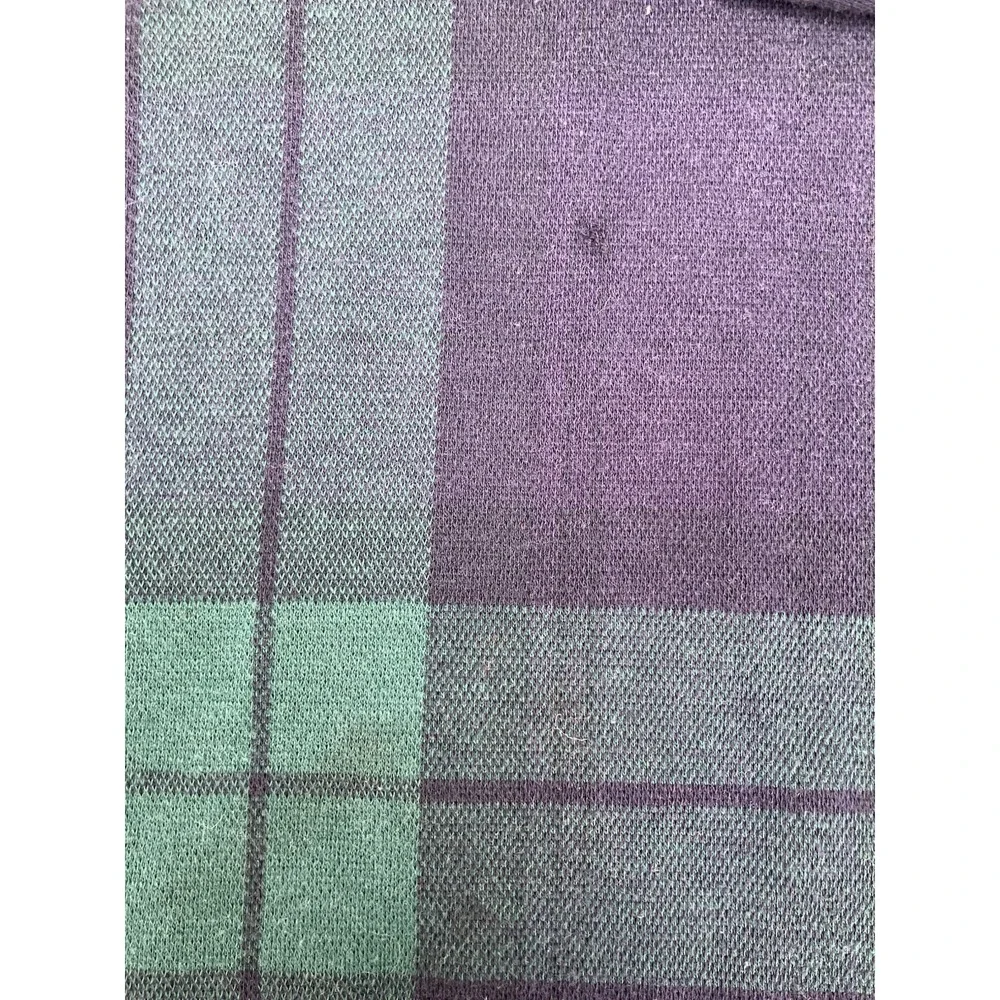 RARE Polo Ralph Lauren Black watch Plaid Rugby Shirt Soft Med Vtg Made In USA